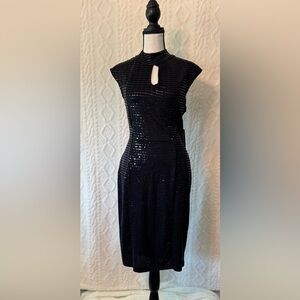 Elegant Black Sequin Dress